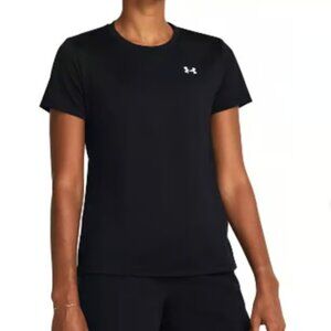 UNDER ARMOUR active tech navy blue logo tee, L, NWT